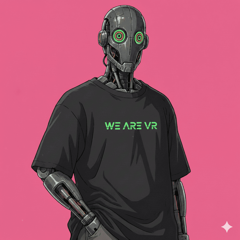 Green on black tee