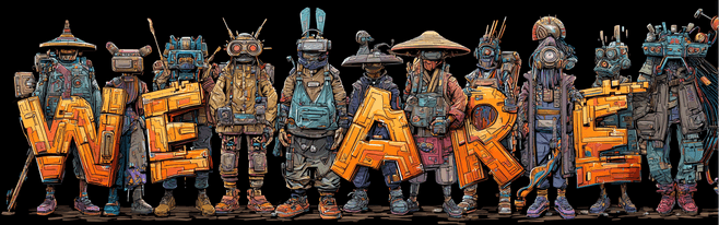 WE ARE VR community builder illustration